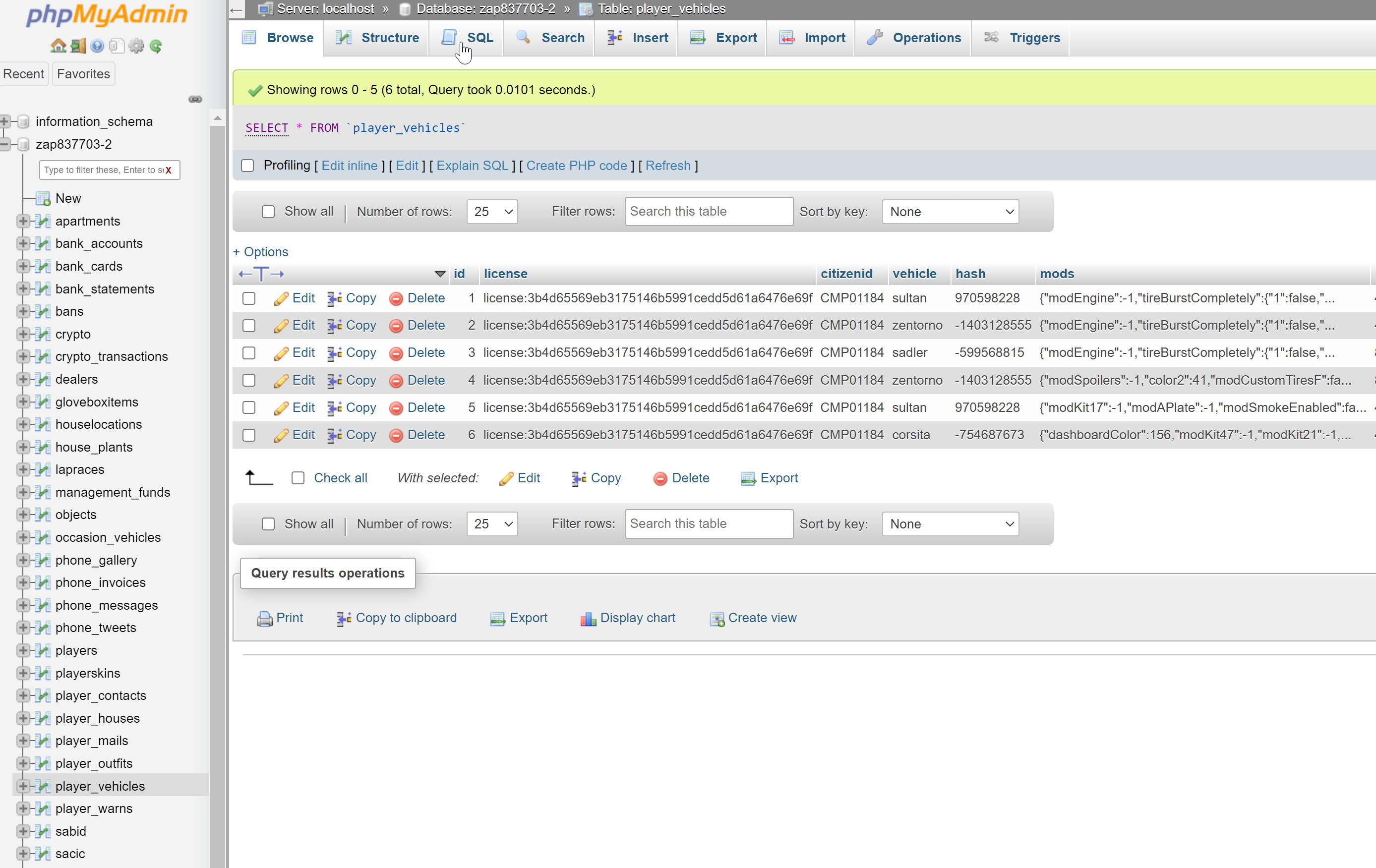 Preparing to run SQL