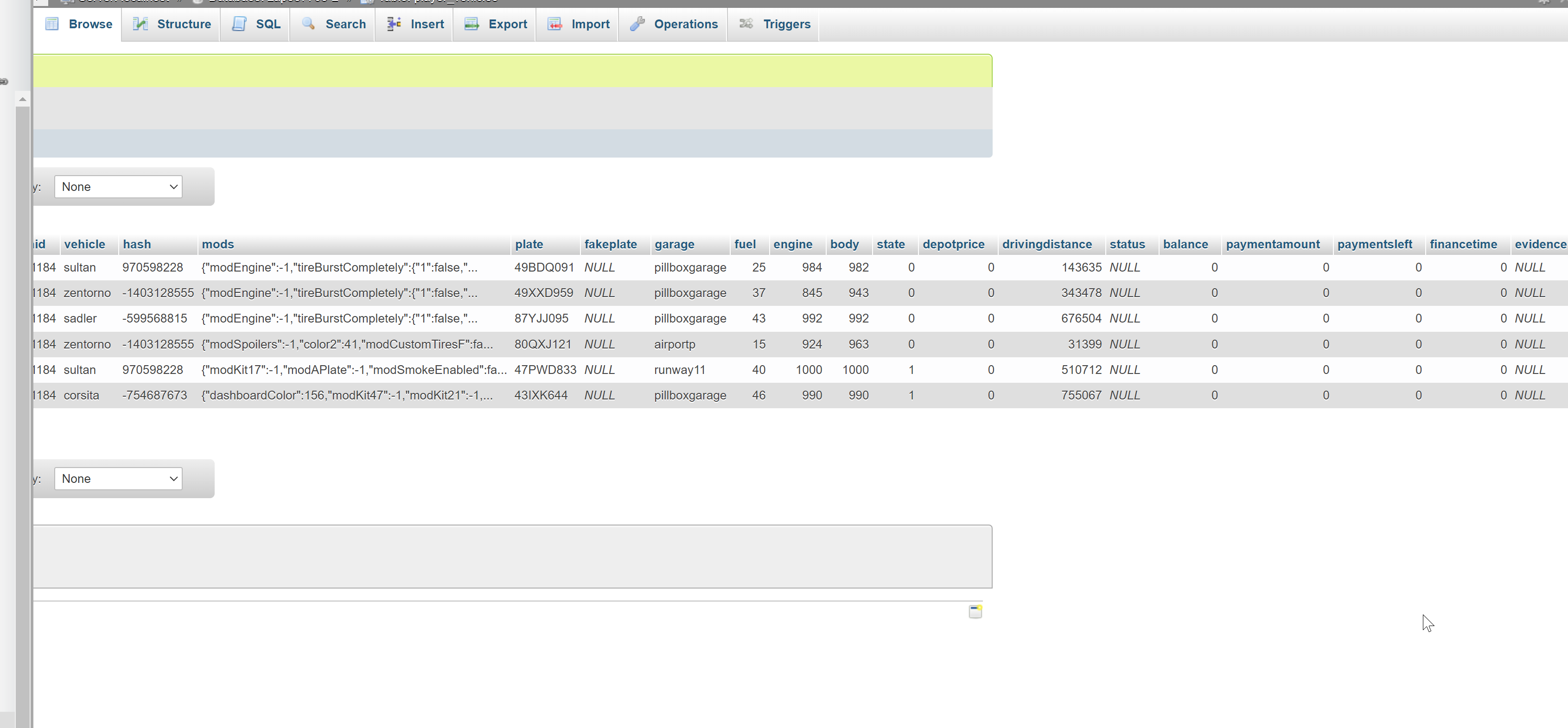 Verifying our change to the database